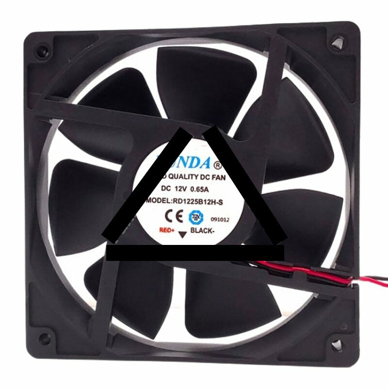 RUNDA RD1225B12H-S DC 12V 0.65A 12025 Axial Cooling Fan