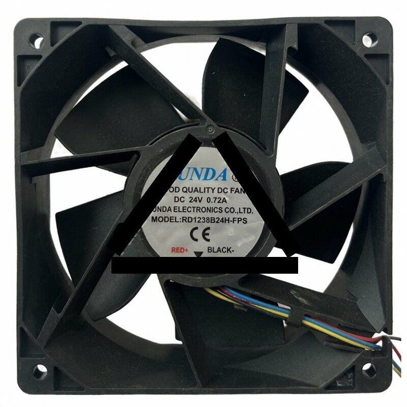 RUNDA RD1238B24H-FPS DC 24V 0.72A 2 Wires / 4 Wires Axial Cooling Fan