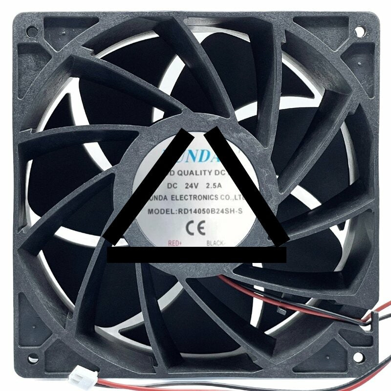 RUNDA RD14050B24SH-S 24V 2.5A 2 Wires Axial Cooling Fan