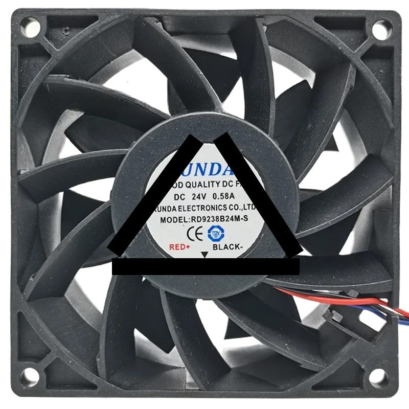 RUNDA RD9238B24M-S 24V 0.58A 2 / 3 Wires Cooling Fan