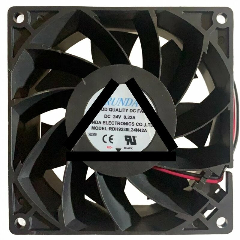 RUNDA RDH9238L24N42A DC 24V 0.32A 2 Wires Axial Cooling Fan