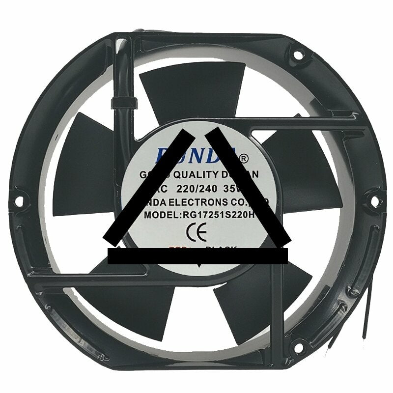 RUNDA RG17251S220H 220/240V 35W 2 Wires Axial Cooling Fan