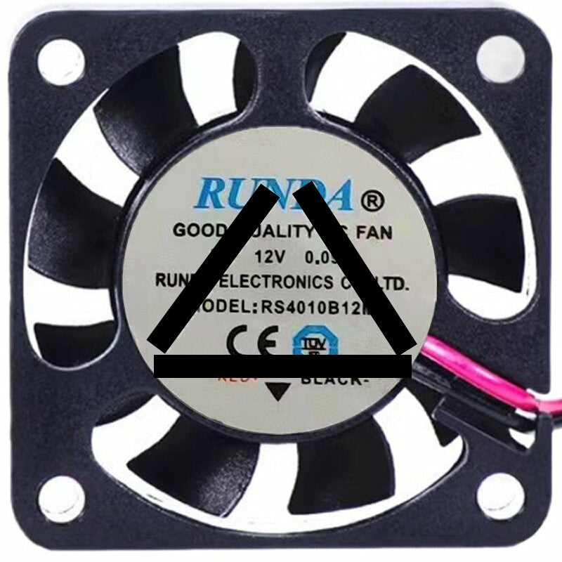 RUNDA RS4010B12M 12V 0.09A 2 Wires Axial Cooling Fan