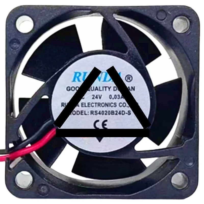 RUNDA RS4020B24D-S 24V 0.03A 2 Wires Axial Cooling Fan