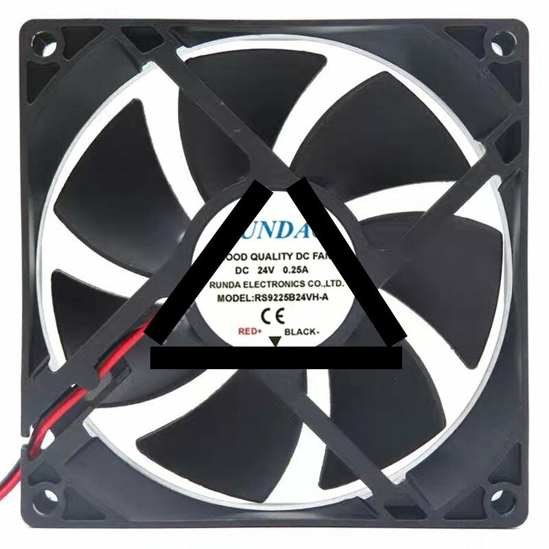 RUNDA RS9225B24VH-A DC 24V 0.25A 2 Wires Axial Cooling Fan