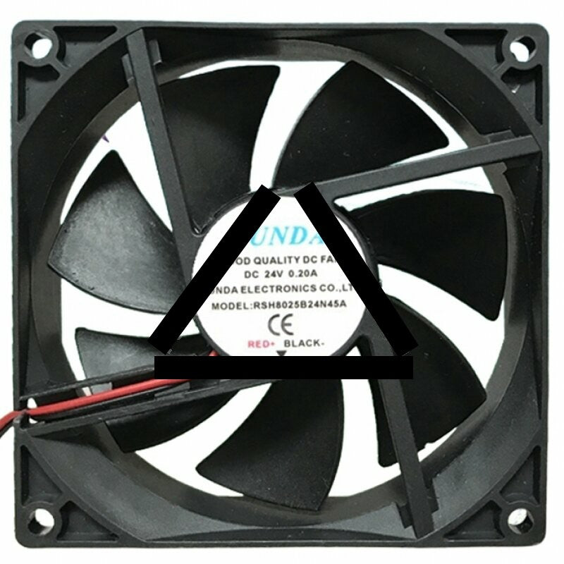 RUNDA RSH802524N45A DC 24V 0.20A 2 Wires Axial Cooling Fan