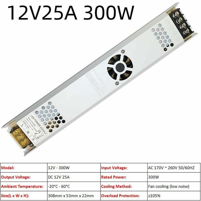 3V/5V/9V/12V/13.8V~48V 10W~3500W DC Regulated Switching Power Supply