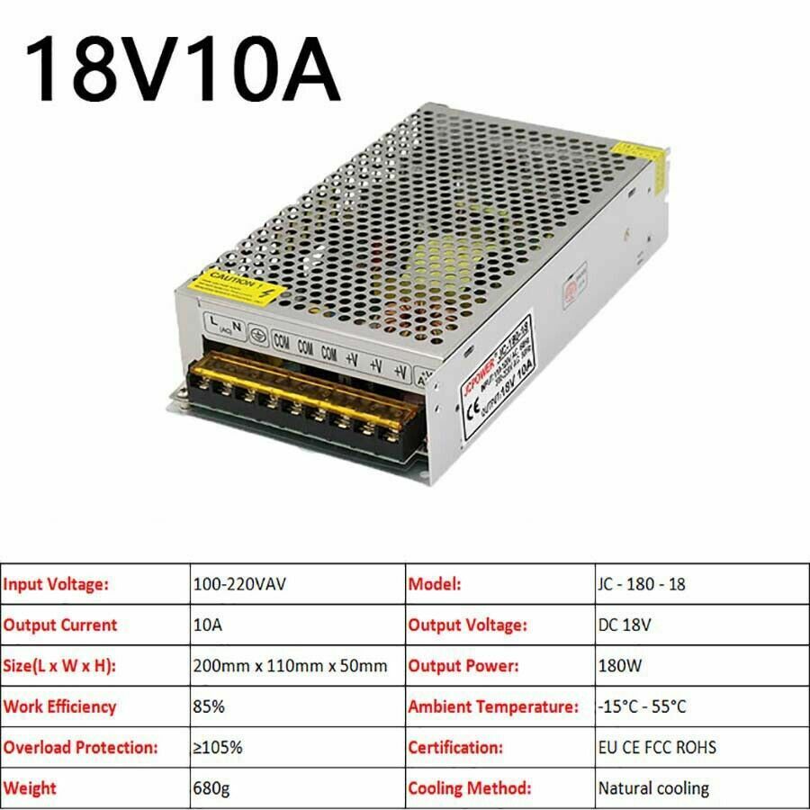 3V/5V/9V/12V/13.8V~48V 10W~3500W DC Regulated Switching Power Supply