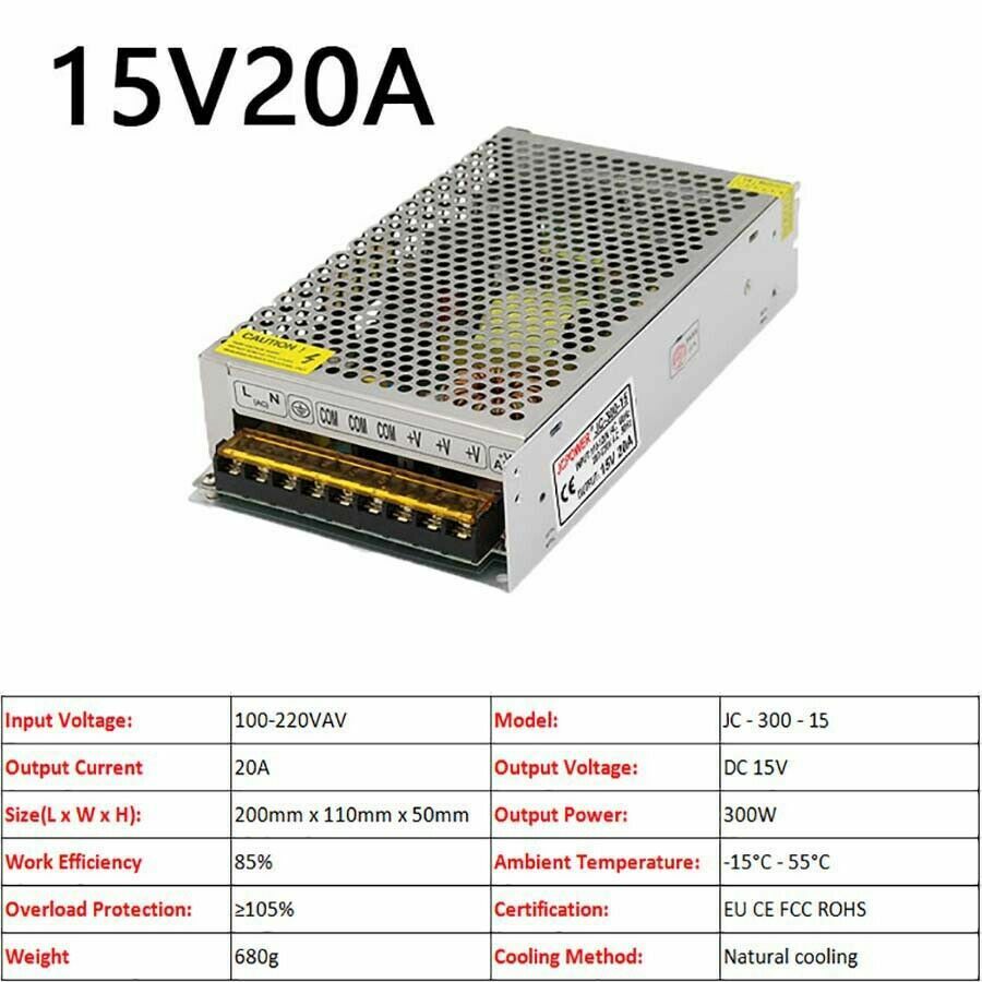 3V/5V/9V/12V/13.8V~48V 10W~3500W DC Regulated Switching Power Supply