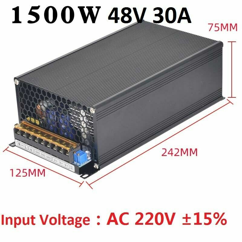 3V/5V/9V/12V/13.8V~48V 10W~3500W DC Regulated Switching Power Supply