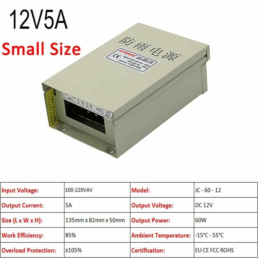 3V/5V/9V/12V/13.8V~48V 10W~3500W DC Regulated Switching Power Supply