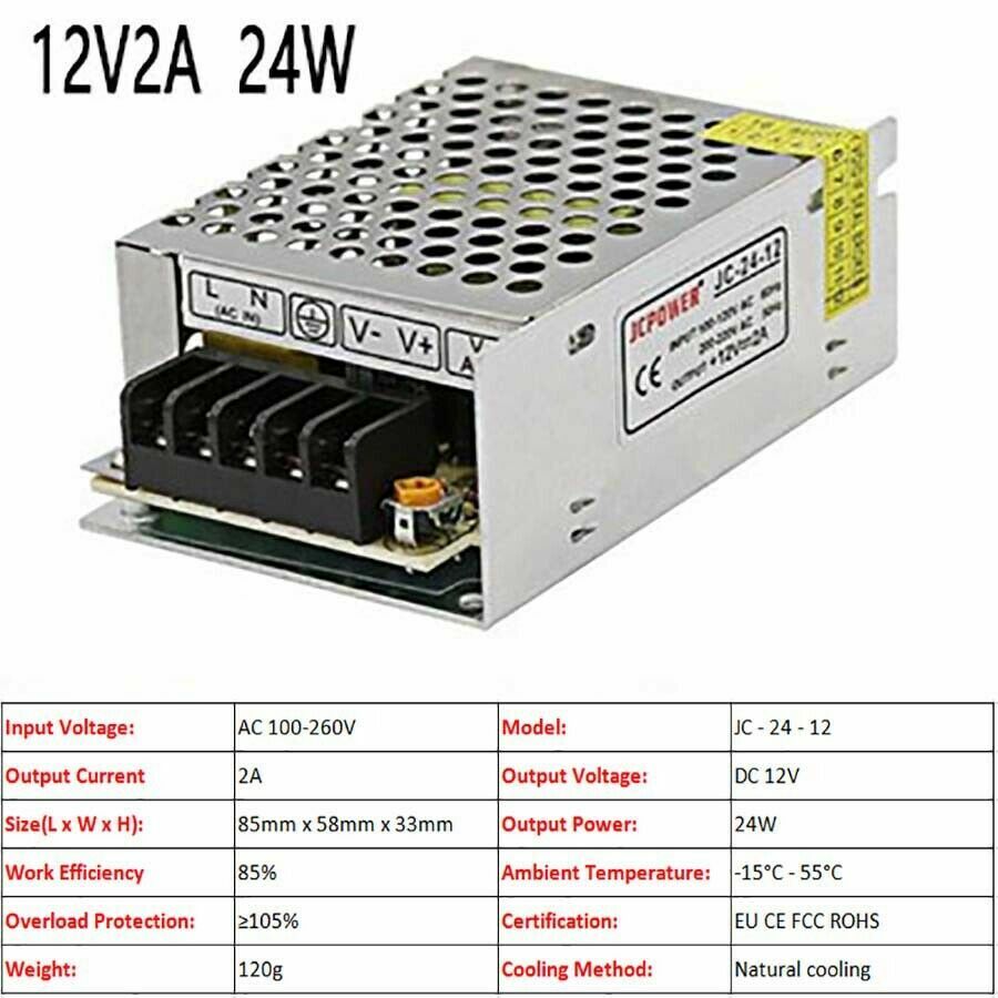 3V/5V/9V/12V/13.8V~48V 10W~3500W DC Regulated Switching Power Supply
