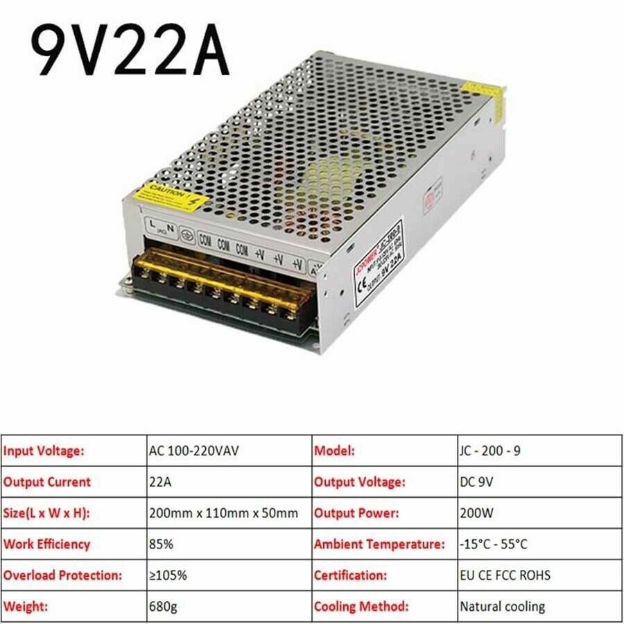 3V/5V/9V/12V/13.8V~48V 10W~3500W DC Regulated Switching Power Supply