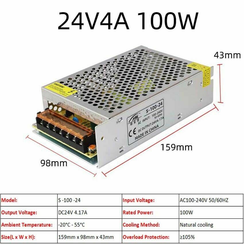 3V/5V/9V/12V/13.8V~48V 10W~3500W DC Regulated Switching Power Supply
