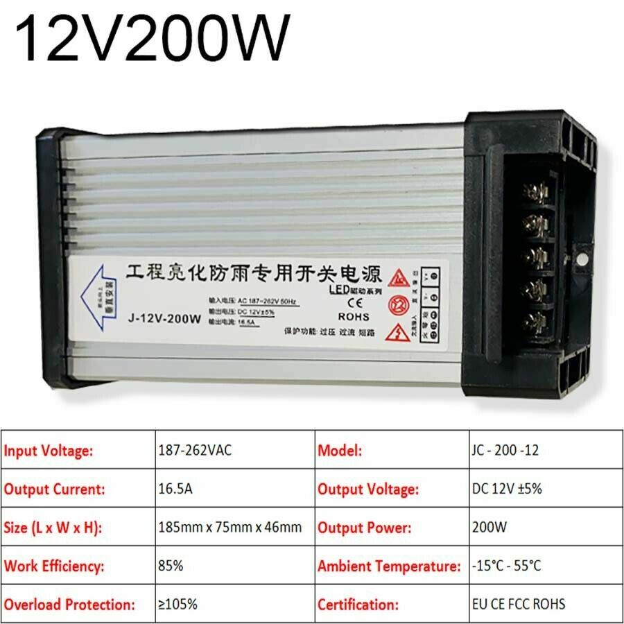 3V/5V/9V/12V/13.8V~48V 10W~3500W DC Regulated Switching Power Supply