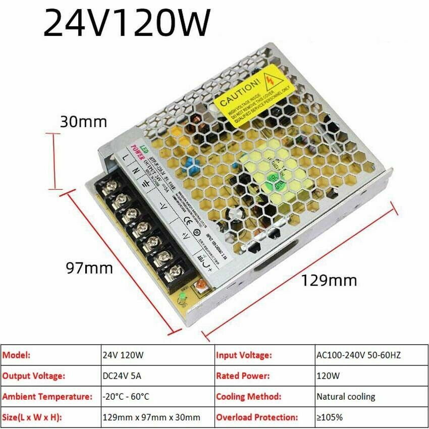 3V/5V/9V/12V/13.8V~48V 10W~3500W DC Regulated Switching Power Supply