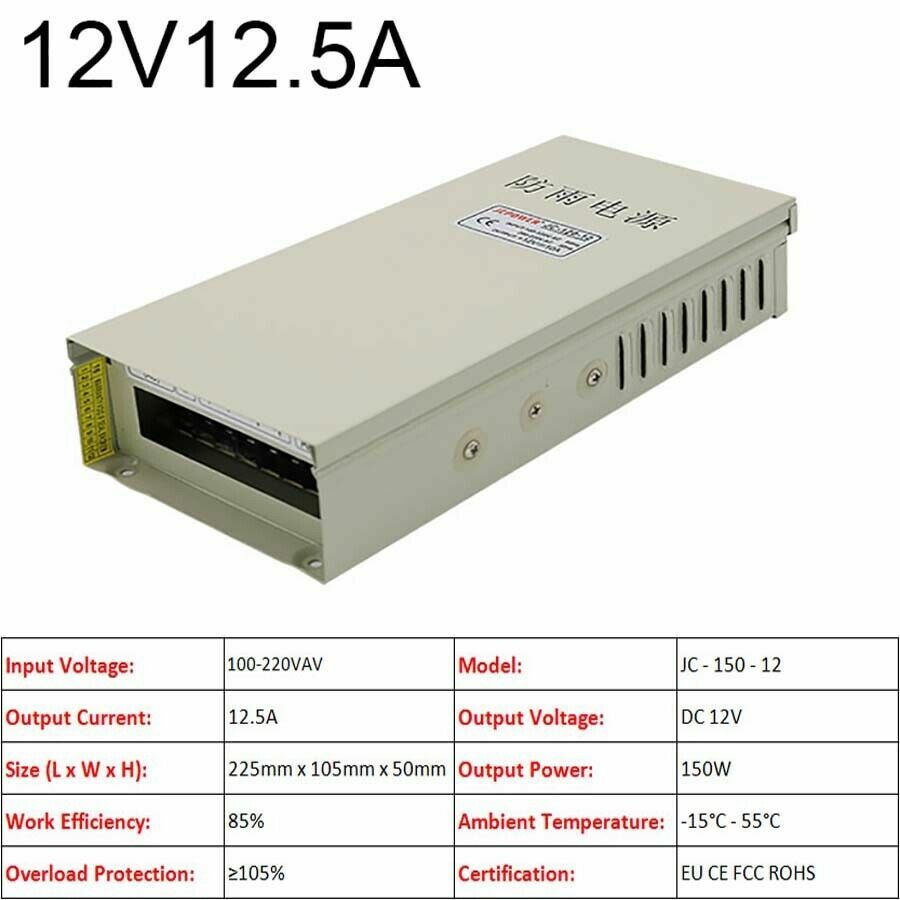 3V/5V/9V/12V/13.8V~48V 10W~3500W DC Regulated Switching Power Supply