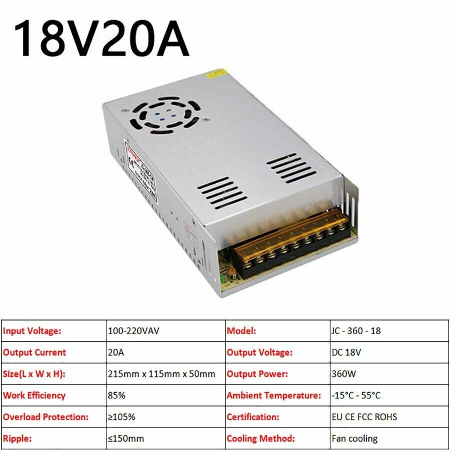 3V/5V/9V/12V/13.8V~48V 10W~3500W DC Regulated Switching Power Supply