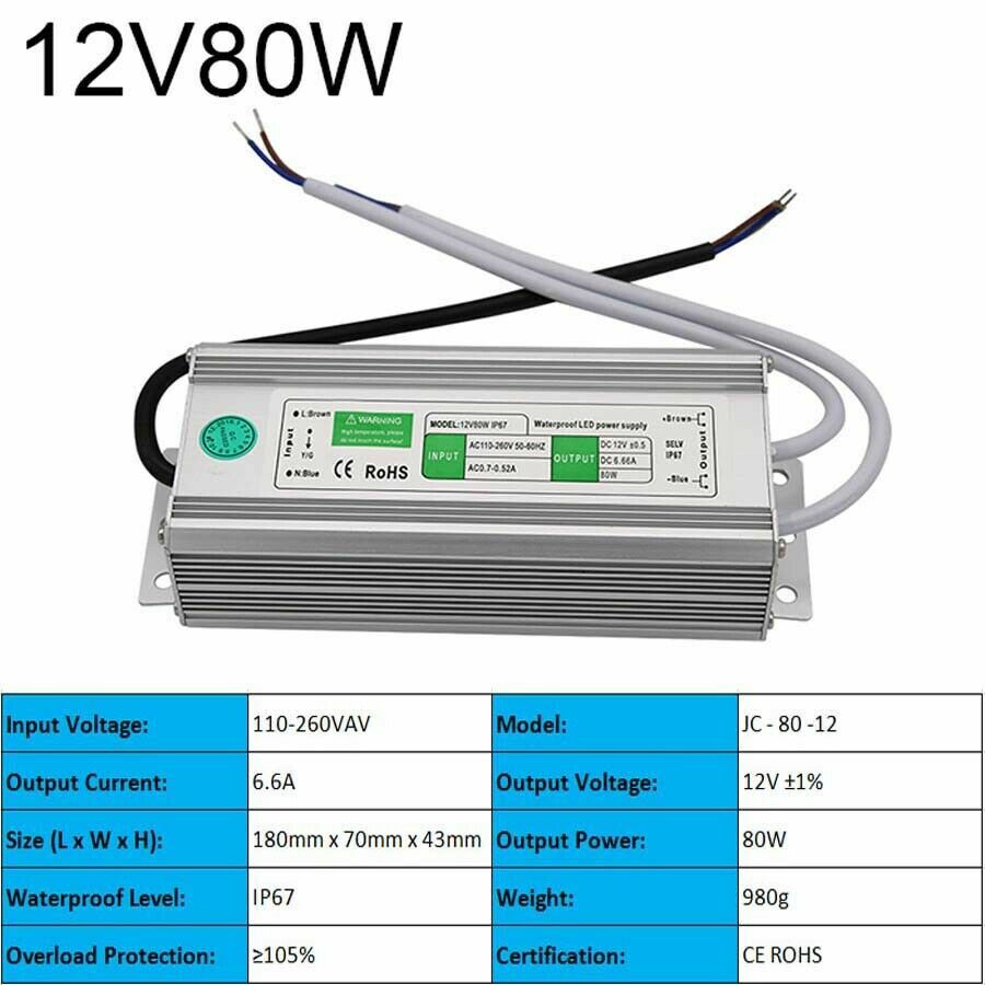 3V/5V/9V/12V/13.8V~48V 10W~3500W DC Regulated Switching Power Supply
