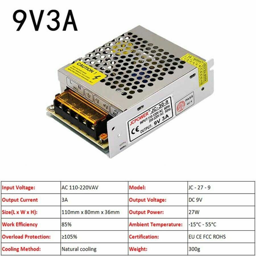 3V/5V/9V/12V/13.8V~48V 10W~3500W DC Regulated Switching Power Supply