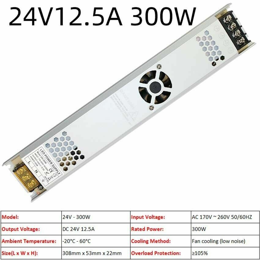 3V/5V/9V/12V/13.8V~48V 10W~3500W DC Regulated Switching Power Supply
