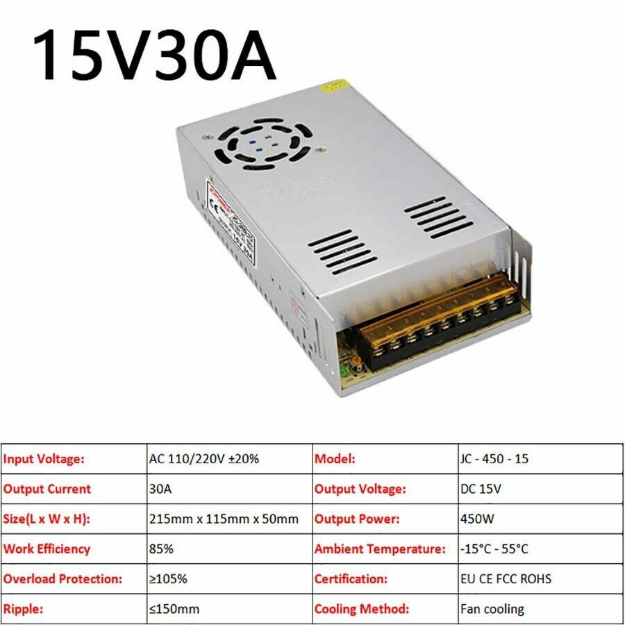 3V/5V/9V/12V/13.8V~48V 10W~3500W DC Regulated Switching Power Supply