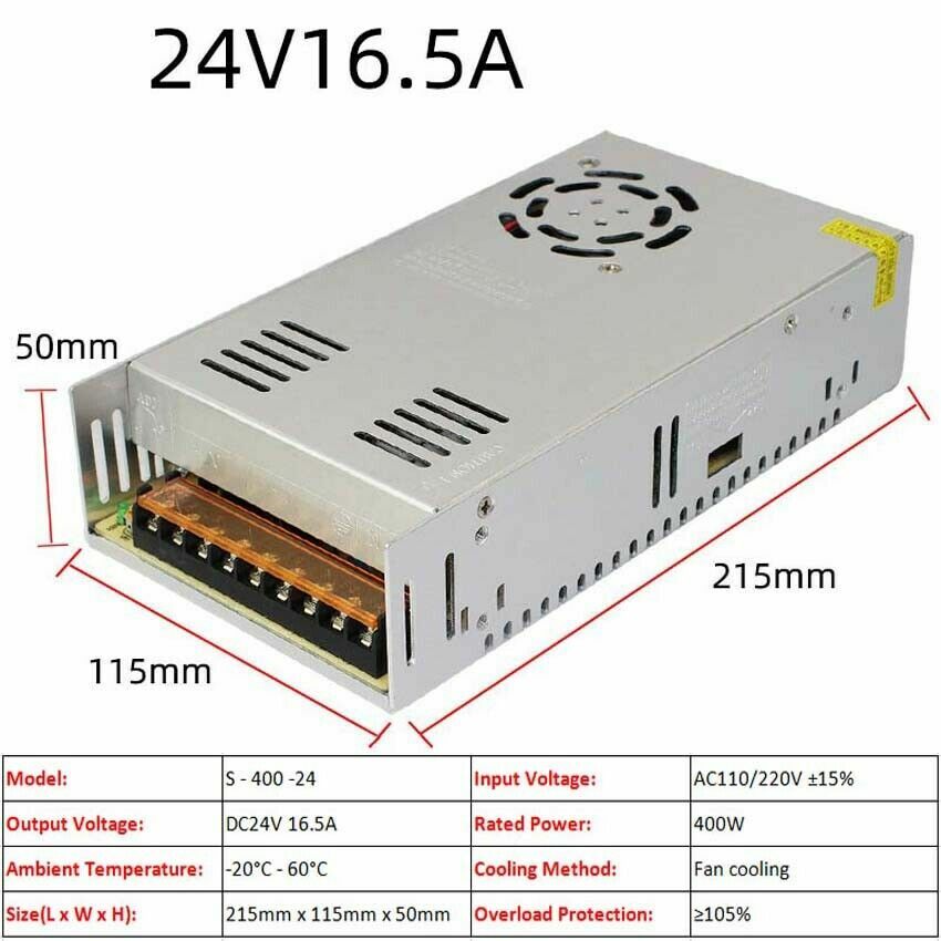 3V/5V/9V/12V/13.8V~48V 10W~3500W DC Regulated Switching Power Supply