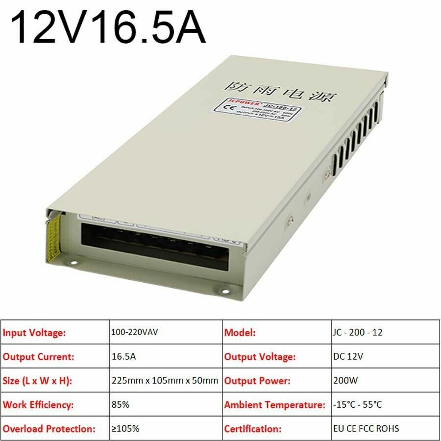 3V/5V/9V/12V/13.8V~48V 10W~3500W DC Regulated Switching Power Supply