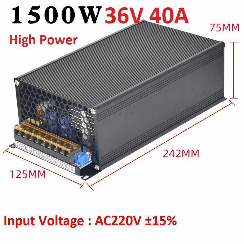 3V/5V/9V/12V/13.8V~48V 10W~3500W DC Regulated Switching Power Supply