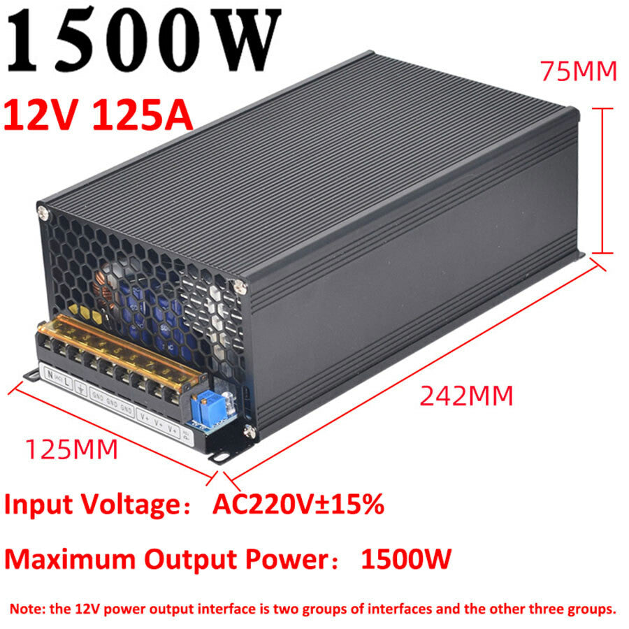 3V/5V/9V/12V/13.8V~48V 10W~3500W DC Regulated Switching Power Supply