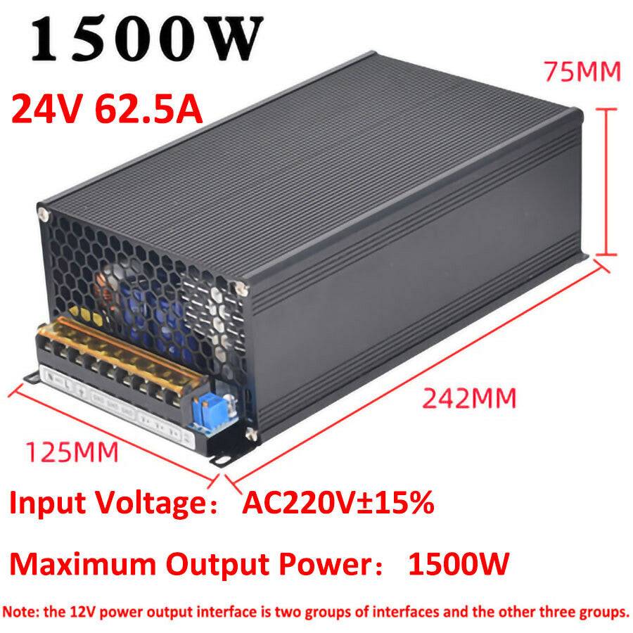 3V/5V/9V/12V/13.8V~48V 10W~3500W DC Regulated Switching Power Supply