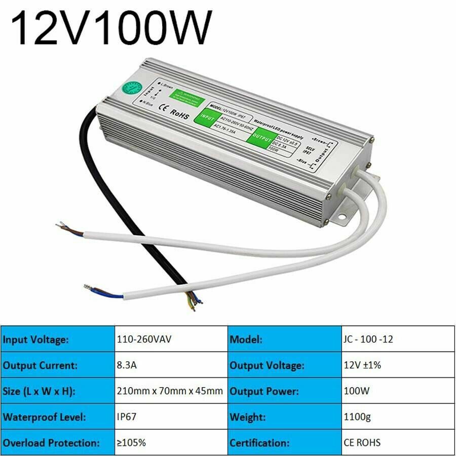 3V/5V/9V/12V/13.8V~48V 10W~3500W DC Regulated Switching Power Supply