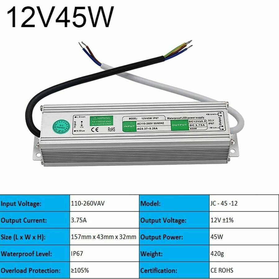 3V/5V/9V/12V/13.8V~48V 10W~3500W DC Regulated Switching Power Supply