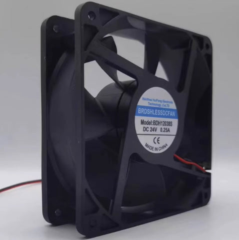 1 PCS Fan 12CM 2 WIRE cooling fan BDH12038S DC24V 0.25A 12038