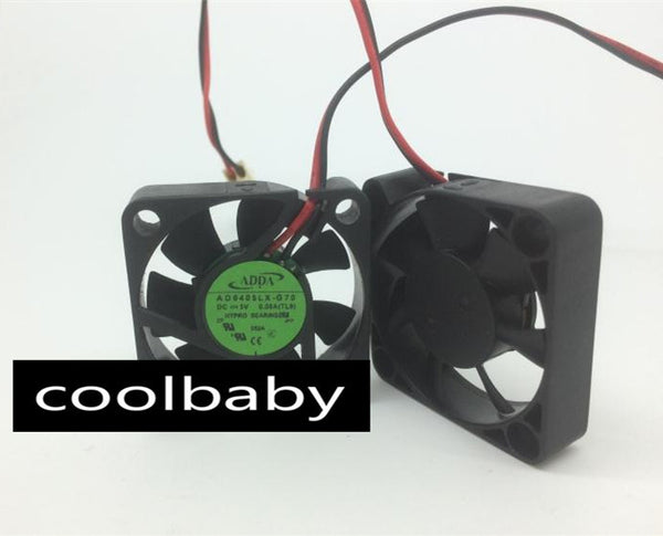 2pcs ADDA AD0405LX-G70 DC5V 0.08A 40x40x10mm quiet mini silent axial cooling fan
