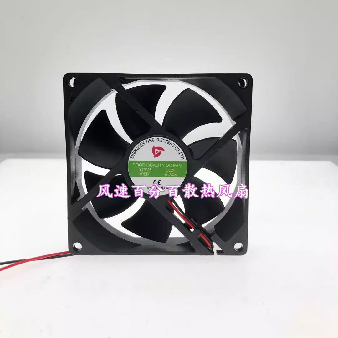 1PCS YT9025 24V 9cm 2-Wire Cooling Fan