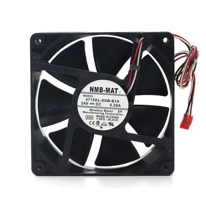 1PC NMB-MAT 4715KL-05W-B19 12038 24V 0.2A 3-wire inverter cooling fan