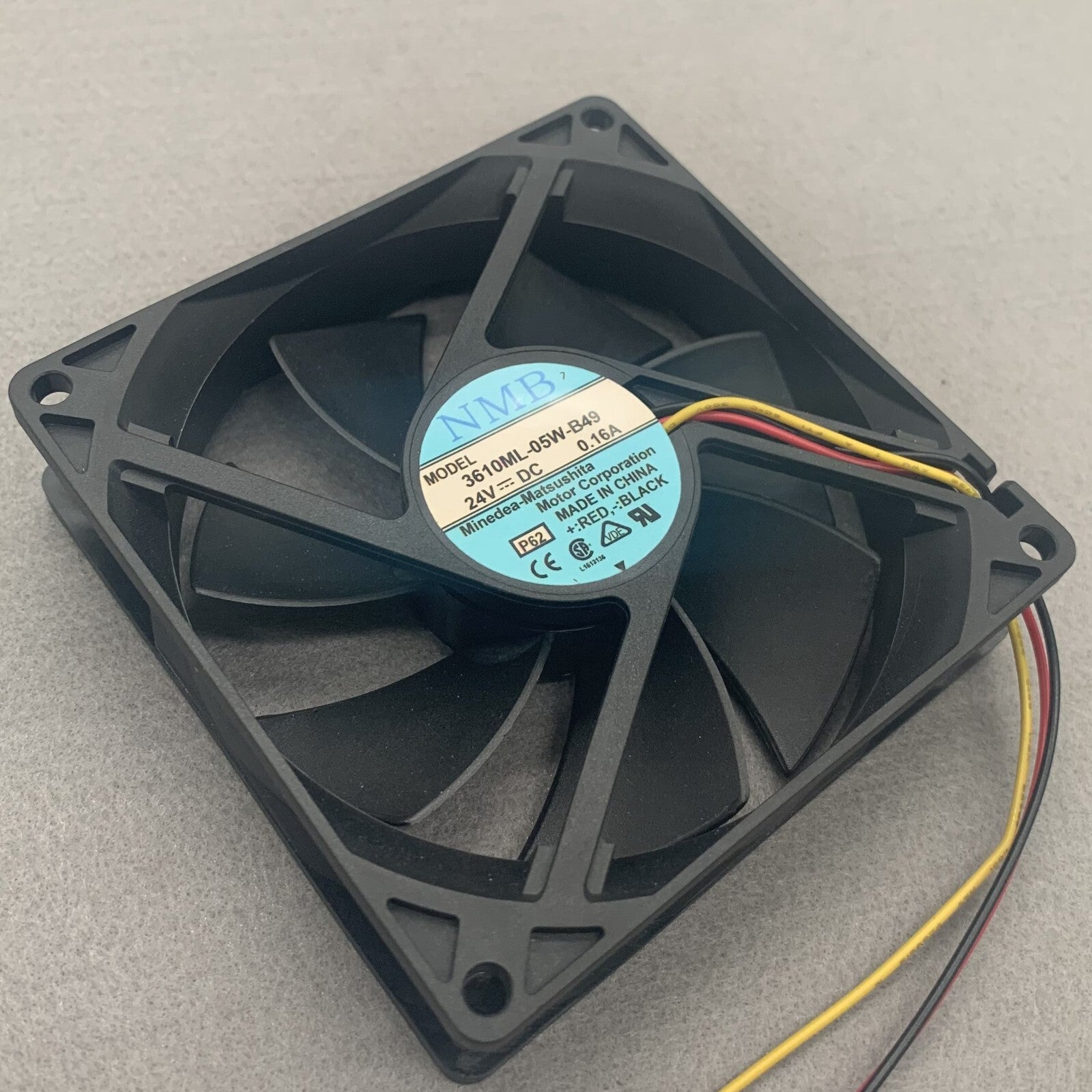 NMB 3610ML-05W-B49 DC24V 0.16A A90L-0001-0488 Cooling Fan Fit FANUC Servo 3 Pin