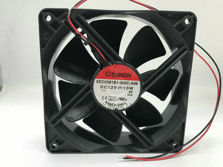 1X Sunon 12038 EEC0381B1-000C-A99 DC12V 10W cooling fan