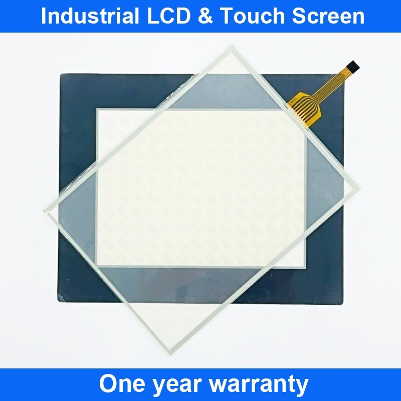 Touch Screen Panel Glass AMT10756 91-10756-00A 1071.0164A + Overlay Film