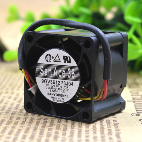2pcs 9GV3612P3J04 SAN ACE 3628 3625 12V 0.75A pwm axial cooling fan