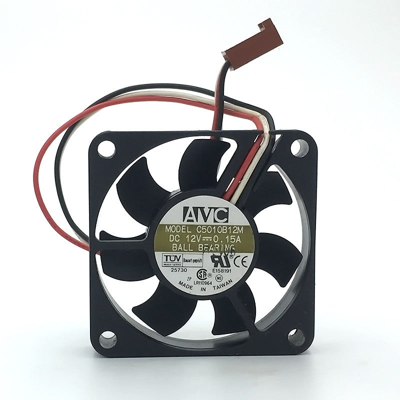 AVC C5010B12M DC12V 0.15A 50*50*10MM 3pin Chassis Cooling Fan