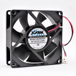 RDV8025B1 80mm 80x80x25mm 12V 0.80A 2pin double balls high-volume cooling fan