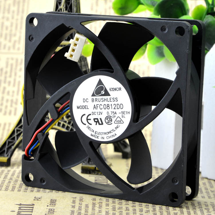 Delta AFC0812DD Fan 80*80*20mm 12V 0.75A 4pin