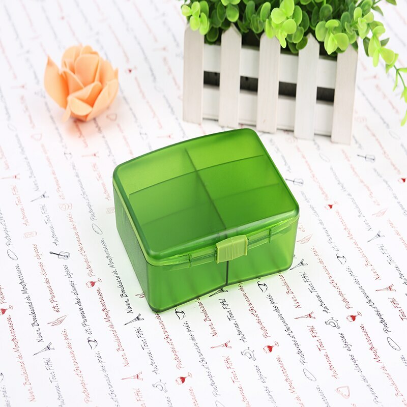 Medicine Pill Box 6 large Grids Pills Box for Vitamin/ capsule pill case