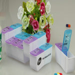 7 Days Weekly pill case 14 Grids pill storage organizer convenient pill case