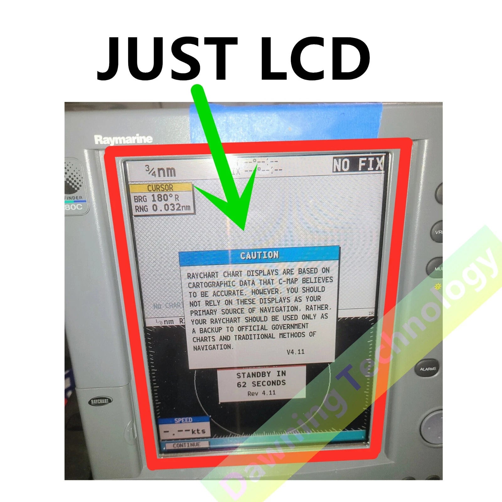 LCD Fit For Raymarine RL80C PLUS RL80CRC Color Radar Display Screen Panel Repair