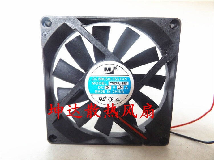 1pcs YM2408PHB1 8015 24V 0.14A chassis fan cabinet fan