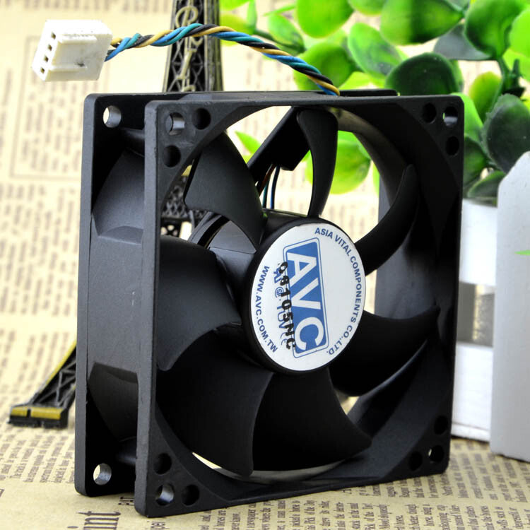 Genuine Original Evercool Jet Cold Efs-08e12h-p2 8025 4-wire Pwm Fan 12v 0.35a