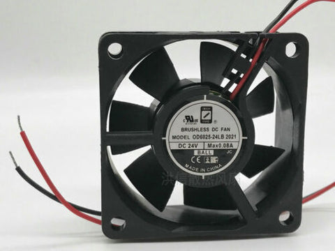 ORION FANS Fan OD6025-24LB DC 24V 0.08A 6025 6CM 2 Wire